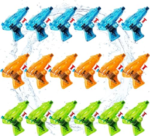 BARVERE 18PCS Wasserspritzpistolen, 2024 Wasserpistole Klein, Mini Wasser Pistole Gun für spritzigen Spaß im Sommer, Pool Spielzeug, Geschenk für Kinder Erwachsene BARVERE 18PCS Wasserspritzpistolen, 2024 Wasserpistole Klein, Mini Wasser Pistole Gun für spritzigen Spaß im Sommer, Pool Spielzeug, Geschenk für Kinder Erwachsene von BARVERE