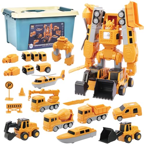 BARVERE Magnetische Bausteine Auto, 35PCS Magnetischer Verformung Roboter mit Aufbewahrungsbox, Magnet Spielzeug Kinder ab 3-9 Jungen Mädche BARVERE Magnetische Bausteine Auto, 35PCS Magnetischer Verformung Roboter mit Aufbewahrungsbox, Magnet Spielzeug Kinder ab 3-9 Jungen Mädche von BARVERE