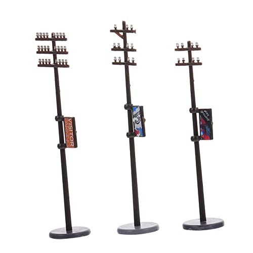 BATHVEVE 1 Satz Telefon Mast Modell Diorama-bausatz Landschaft Mikrotelegrafenmasten Park- -Modelle DIY-versorgung Gefälschte Telegrafenmastmodelle Microlandscape Dekoration Plastik BATHVEVE 1 Satz Telefon Mast Modell Diorama-bausatz Landschaft Mikrotelegrafenmasten Park- -Modelle DIY-versorgung Gefälschte Telegrafenmastmodelle Microlandscape Dekoration Plastik von BATHVEVE