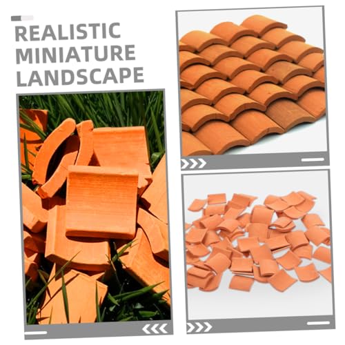 BATHVEVE 100 Stück Maßstab Langlebige Realistische Rote Simulation DIY Puppenhaus Dekoration Micro Bastelmaterial von BATHVEVE