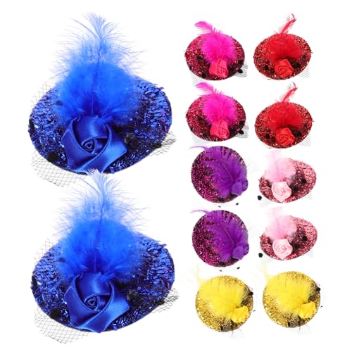 BATHVEVE 12 Stück Mini Hüte Haarclips Dekorative Fascinator Haarschmuck für Tea Parties Hochzeiten Bälle und Feste Einzigartiges Design Komfortabel und Langlebig BATHVEVE 12 Stück Mini Hüte Haarclips Dekorative Fascinator Haarschmuck für Tea Parties Hochzeiten Bälle und Feste Einzigartiges Design Komfortabel und Langlebig von BATHVEVE