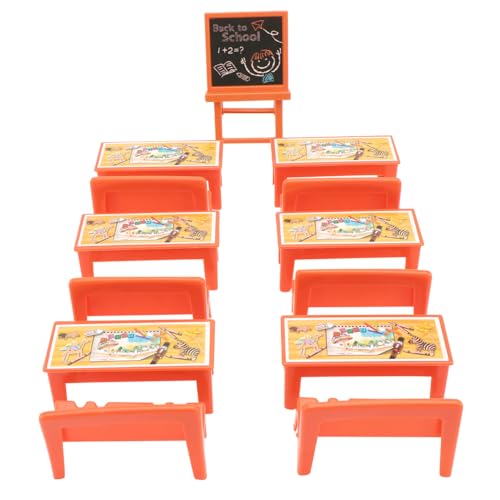 BATHVEVE 13 Teiliges Spielhaus Kleiner Tisch Und Stühle Tafel Kleine Schreibtischstühle Miniatur Schulpult Gebäude Mini Puppenmöbel Kindertisch Und Stühle Mini Landschaft BATHVEVE 13 Teiliges Spielhaus Kleiner Tisch Und Stühle Tafel Kleine Schreibtischstühle Miniatur Schulpult Gebäude Mini Puppenmöbel Kindertisch Und Stühle Mini Landschaft von BATHVEVE