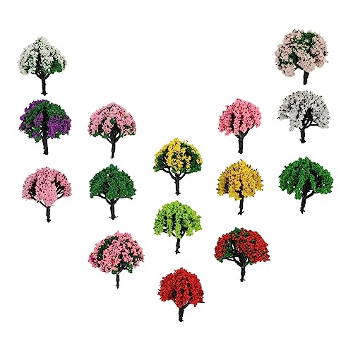 BATHVEVE 15 Stück Blumenbaum Simulationsmodell Mini -Baum Miniatur Modellbäume Mini-Baum Baummodelle Aus Kunststoff Landschaftsbaummodell Landschaftsmodellbaum Schwammbaumpulver BATHVEVE 15 Stück Blumenbaum Simulationsmodell Mini -Baum Miniatur Modellbäume Mini-Baum Baummodelle Aus Kunststoff Landschaftsbaummodell Landschaftsmodellbaum Schwammbaumpulver von BATHVEVE