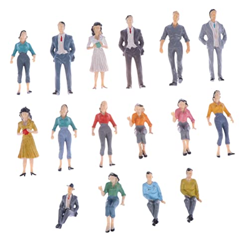 BATHVEVE 16 Stück Miniaturfiguren für und Architekturszenen Bunte Lebendige Mini People für Kreative Zufälliger Stil Zufällige Farbe BATHVEVE 16 Stück Miniaturfiguren für und Architekturszenen Bunte Lebendige Mini People für Kreative Zufälliger Stil Zufällige Farbe von BATHVEVE