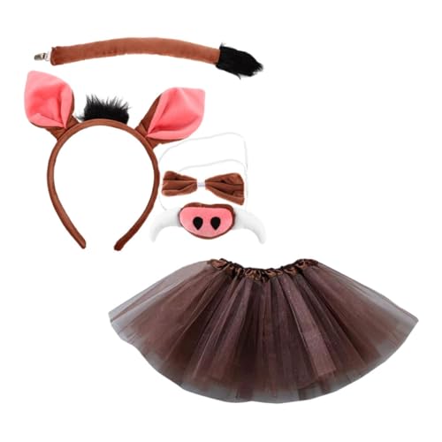 BATHVEVE 1Satz Schweinekostüm Für Niedliches Stirnband Schweinenase Rock Und Halloween Karneval Und Partys Lustige Tierkostüm Zubehör BATHVEVE 1Satz Schweinekostüm Für Niedliches Stirnband Schweinenase Rock Und Halloween Karneval Und Partys Lustige Tierkostüm Zubehör von BATHVEVE