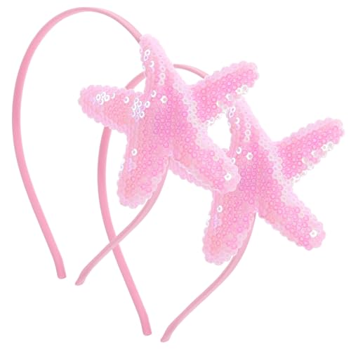 BATHVEVE 2 Stck Glitzer Haarband mit Seestern für Süßes Haarschmuck Accessoire für Partys Geburtstagsfeiern Maskeraden und Fotoshootings von BATHVEVE