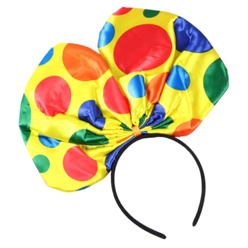 BATHVEVE 2 Stück Große Schleifen Haarreifen für Clown Kopfschmuck für Cosplay Geburtstagsfeiern und Geeignet für Haartypen von BATHVEVE