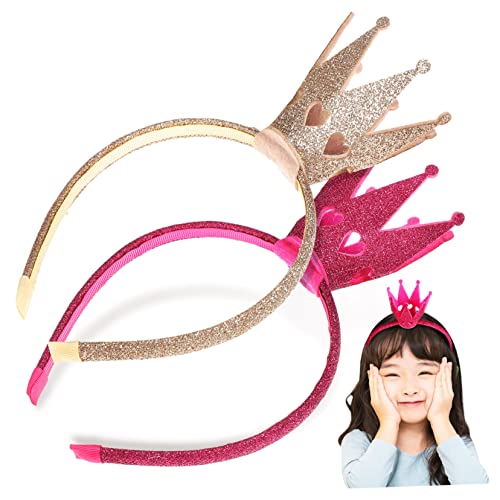 BATHVEVE 2 Stück Krone Haarreifen Glitzernde Haarbänder für Mädchen als Haarschmuck für Geburtstagsfeiern und Karnevalsveranstaltungen BATHVEVE 2 Stück Krone Haarreifen Glitzernde Haarbänder für Mädchen als Haarschmuck für Geburtstagsfeiern und Karnevalsveranstaltungen von BATHVEVE