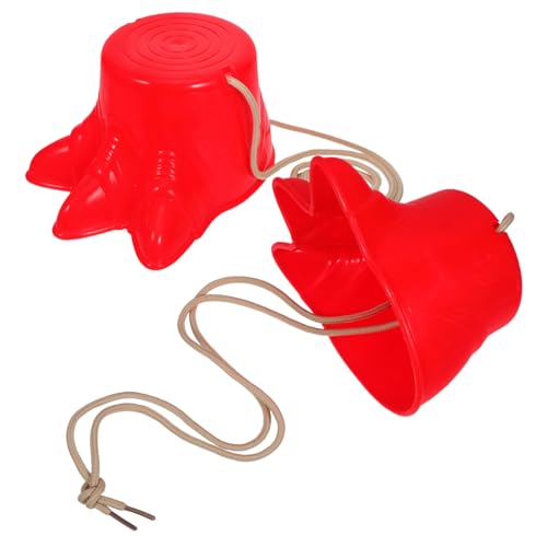BATHVEVE 2 Stück Stelzenschuhe Rot Outdoor für Gleichgewichtstraining Balancestelzen für Vorschulkinder Sportspielzeug Koordination und Teamwork BATHVEVE 2 Stück Stelzenschuhe Rot Outdoor für Gleichgewichtstraining Balancestelzen für Vorschulkinder Sportspielzeug Koordination und Teamwork von BATHVEVE