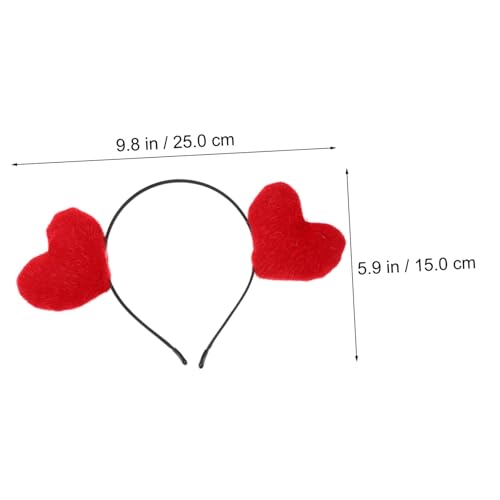 BATHVEVE 2 Stück Valentinstag Herz Haarreif Teiliges Elastisches Party Haarband für Frauen Karneval Kostüm Kopfdekor Rot und Kreative Kopfbedeckung für Festlichkeiten BATHVEVE 2 Stück Valentinstag Herz Haarreif Teiliges Elastisches Party Haarband für Frauen Karneval Kostüm Kopfdekor Rot und Kreative Kopfbedeckung für Festlichkeiten von BATHVEVE