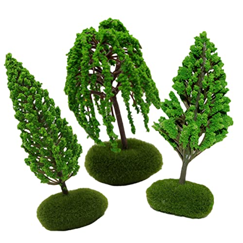 BATHVEVE 3Stücke Straßenbäume für Diorama und Realistische Grüne Szenerie für Sandtisch Leicht und Tragbar von BATHVEVE