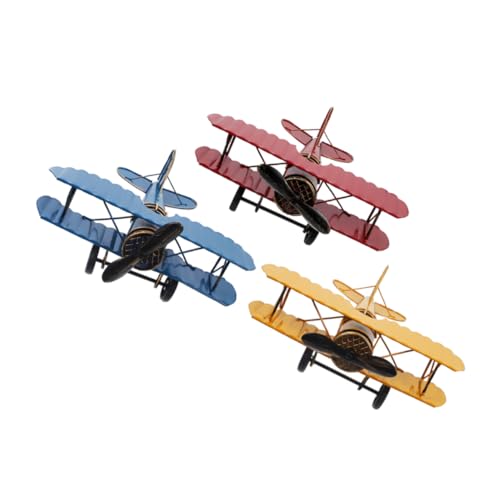 BATHVEVE 3stücke Teiliges Aus Großen Retro-eisenflugzeugen Vintage Biplane Modelle Für Stilvolle Wohn Und Bürodekoration Antike Metallflieger Und Sammlerstück BATHVEVE 3stücke Teiliges Aus Großen Retro-eisenflugzeugen Vintage Biplane Modelle Für Stilvolle Wohn Und Bürodekoration Antike Metallflieger Und Sammlerstück von BATHVEVE