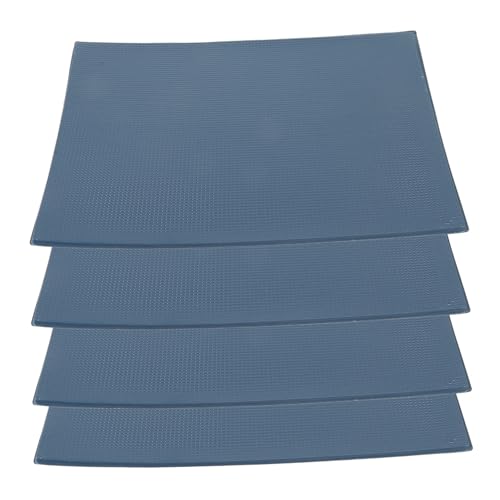 BATHVEVE 4 Stück Mini Dachziegel für DIY Puppenhäuser und Sandtisch Szenen Realistische Miniatur Dachschindeln PVC für Modellbau und von BATHVEVE