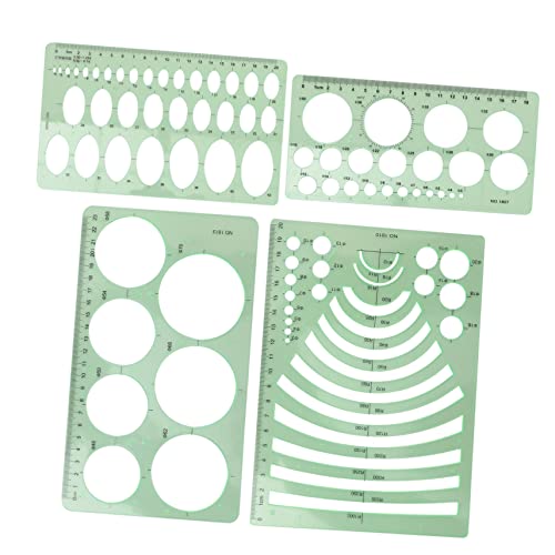 BATHVEVE 4 Stücke Zeichnungsvorlage Lineal Architekturvorlagen Für Messung Multifunktion Gitter Herrscher Geometrische Vorlage Zeichnungsvorlagen Form Geometrie Werkzeug Das Haustier BATHVEVE 4 Stücke Zeichnungsvorlage Lineal Architekturvorlagen Für Messung Multifunktion Gitter Herrscher Geometrische Vorlage Zeichnungsvorlagen Form Geometrie Werkzeug Das Haustier von BATHVEVE