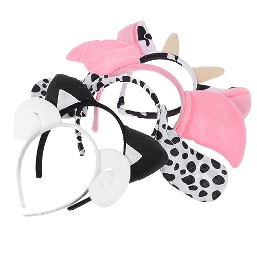BATHVEVE 5 Stück Kreative Tierohren Haarreifen für Teiliges mit Schaf Hund Katze Kuh und Schwein Süße Haaraccessoires für Partys und Cosplay Deko von BATHVEVE