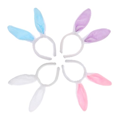 BATHVEVE 5 Stück Teiliges Hasenohren Haarreifen für Mädchen Lustige Osterhaarschmuck Accessoires für Partys Fotorequisiten und Festliche Anlässe von BATHVEVE
