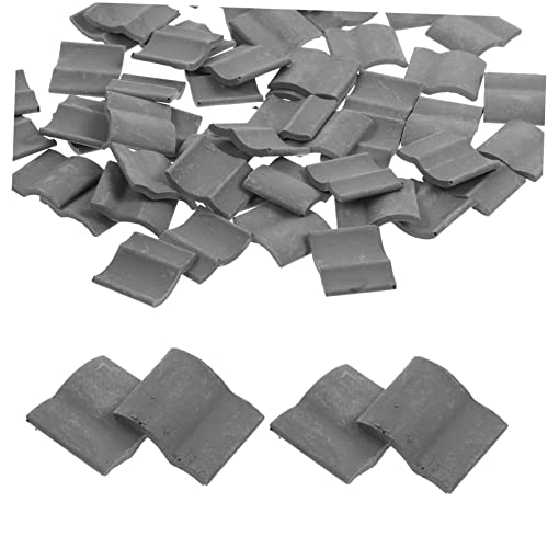 BATHVEVE 50Stücke Dachfliesen Simulierte Dachziegel für DIY Miniaturhäuser und Gartendekoration Bastelmaterial für Erwachsene für Sandtischprojekte BATHVEVE 50Stücke Dachfliesen Simulierte Dachziegel für DIY Miniaturhäuser und Gartendekoration Bastelmaterial für Erwachsene für Sandtischprojekte von BATHVEVE