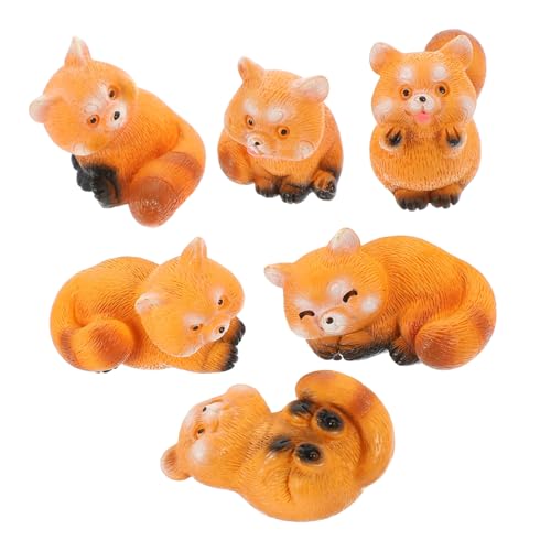 BATHVEVE 6stücke Tierfigur Teiliges Kreatives Deko Resin Miniatur Panda Figuren Für Garten Und Wohnraum Hochwertige Tierornamente Für Sammler Und Dekoration BATHVEVE 6stücke Tierfigur Teiliges Kreatives Deko Resin Miniatur Panda Figuren Für Garten Und Wohnraum Hochwertige Tierornamente Für Sammler Und Dekoration von BATHVEVE