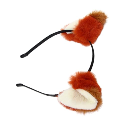 BATHVEVE Faux Fuchsohren Haarreif Handgefertigter Plüsch Tierohren Haarband für Cosplay Rote Braune Fuchs Wolf Hundeohren Elastischer und Bequemer Kopfschmuck für Kostüme Party und BATHVEVE Faux Fuchsohren Haarreif Handgefertigter Plüsch Tierohren Haarband für Cosplay Rote Braune Fuchs Wolf Hundeohren Elastischer und Bequemer Kopfschmuck für Kostüme Party und von BATHVEVE