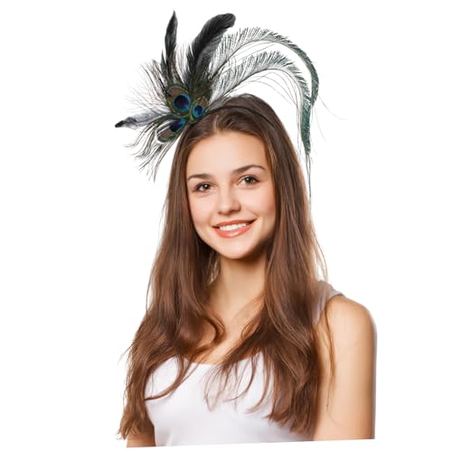 BATHVEVE Federhaarband mit Pfauenfedern Eleganter Kopfschmuck für Karneval Cosplay Hochzeiten und Fotoshootings Langlebiges und Stilvolles Accessoire für Besondere Anlässe BATHVEVE Federhaarband mit Pfauenfedern Eleganter Kopfschmuck für Karneval Cosplay Hochzeiten und Fotoshootings Langlebiges und Stilvolles Accessoire für Besondere Anlässe von BATHVEVE