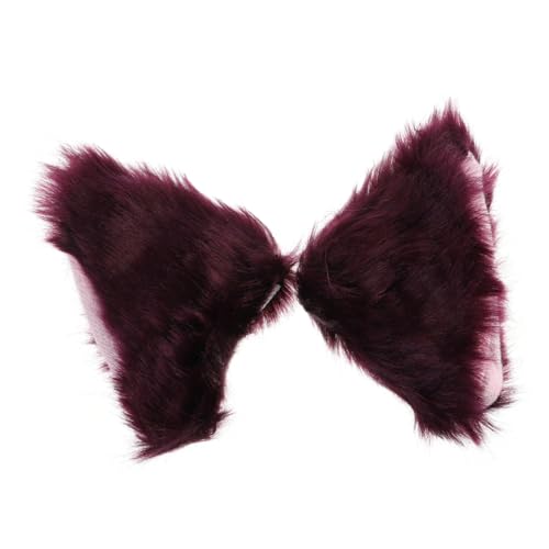 BATHVEVE Flauschige Katzenohren Haarspangen Cosplay Haarklammern für Halloween Kostümparty und Mehr Leicht und Komfortabel Kopfbedeckung für Tierische Looks Zufällige Farbe Zufällige Farbe von BATHVEVE