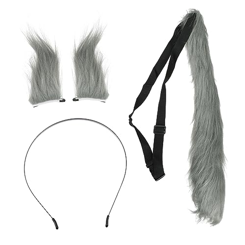BATHVEVE Fuchs Kostüm Set mit Plüschohren und für Tier Cosplay Geeignet für Halloween Partys Bühnenaufführungen und Rollenspiel Events Langlebig und Bequem zu Tragen von BATHVEVE