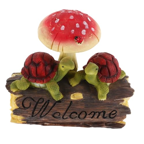 BATHVEVE Gartenfigur Schildkröte Mit Pilz Dekorative Tierstatue Aus Resin Für Außenbereich Für Garten Und Balkon Kunstvoll Gestaltete Mutter Schildkröte BATHVEVE Gartenfigur Schildkröte Mit Pilz Dekorative Tierstatue Aus Resin Für Außenbereich Für Garten Und Balkon Kunstvoll Gestaltete Mutter Schildkröte von BATHVEVE