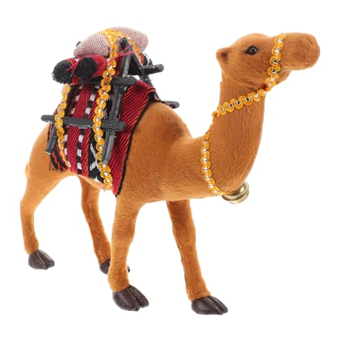 BATHVEVE Kamel Modellfigur Miniatur Kamel Basteldekor Form Wildtier Ornament Tischplatte Kunststoff Kamel Zum Schmücken Kleines Festival Segnen Miniatur Kamel Schmuck von BATHVEVE