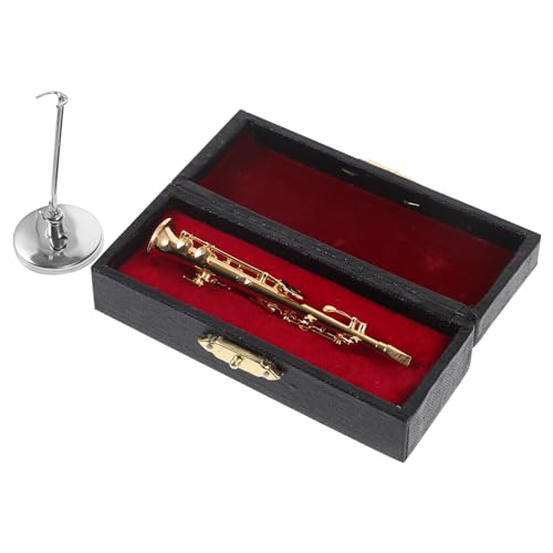 BATHVEVE Mini Saxophon Modell aus Kupfer Dekoratives Musikinstrument für Home Decoration mit Ständer und Aufbewahrungsbox für Musikliebhaber BATHVEVE Mini Saxophon Modell aus Kupfer Dekoratives Musikinstrument für Home Decoration mit Ständer und Aufbewahrungsbox für Musikliebhaber von BATHVEVE