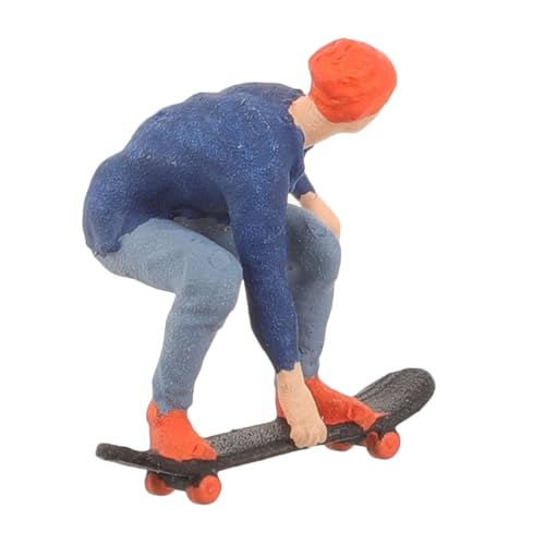BATHVEVE Mini Skateboard Figurenmodell aus Harz Realistisches Puppenmodell für Landschaftsdekoration Kreatives Layout für Sandtisch und Mikrolandschaften Lebendige Skateboarder BATHVEVE Mini Skateboard Figurenmodell aus Harz Realistisches Puppenmodell für Landschaftsdekoration Kreatives Layout für Sandtisch und Mikrolandschaften Lebendige Skateboarder von BATHVEVE