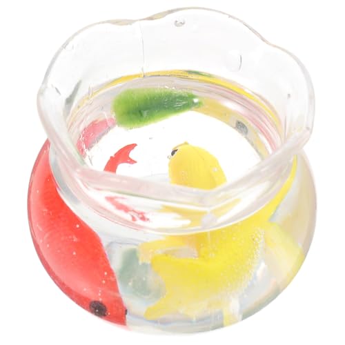 BATHVEVE Miniatur Aquarium für Puppenhaus Koi Fischglas Dekoration Pflegeleicht Realistisches Design von BATHVEVE