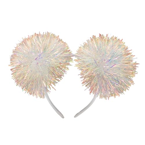 BATHVEVE Stirnband mit Lametta Pompom Dehnbar und Langlebig Weihnachtlicher Haarschmuck für Fest Kostümpartys Originelles Fotorequisit für Mädchen BATHVEVE Stirnband mit Lametta Pompom Dehnbar und Langlebig Weihnachtlicher Haarschmuck für Fest Kostümpartys Originelles Fotorequisit für Mädchen von BATHVEVE