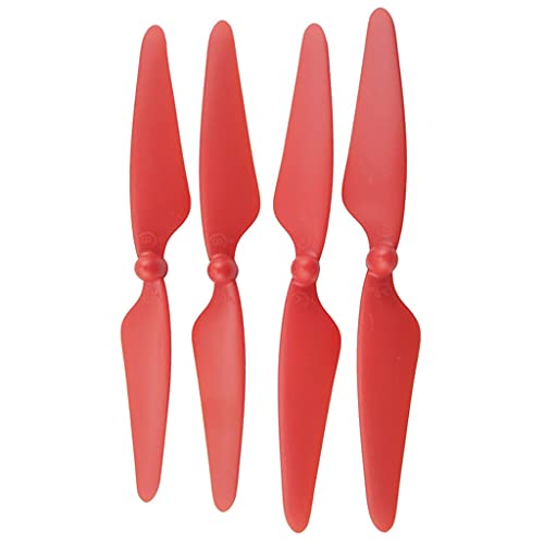 BATIVFLUG Werkzeuge kompatibel mit 4 x Kunststoff-Propeller-Requisiten CW CCW Fit H501S RC Racing Drohne DIY (Rot) von BATIVFLUG