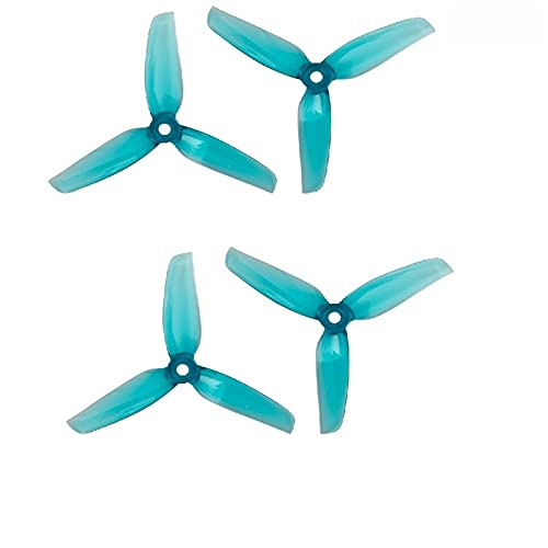 BATIVFLUG Werkzeuge kompatibel mit 5144 5,1 x 4,4 x 3 3-Blatt-PC-Propeller für RC FPV Racing Freestyle 12,7 cm Drohnen Ersatz DIY Teile (2 Paar blau) von BATIVFLUG