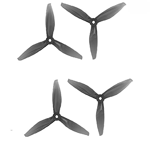 BATIVFLUG Werkzeuge kompatibel mit 5144 5,1 x 4,4 x 3 3-Blatt-PC-Propeller für RC FPV Racing Freestyle 12,7 cm Drohnen Ersatz DIY Teile (2 Paar grau) von BATIVFLUG