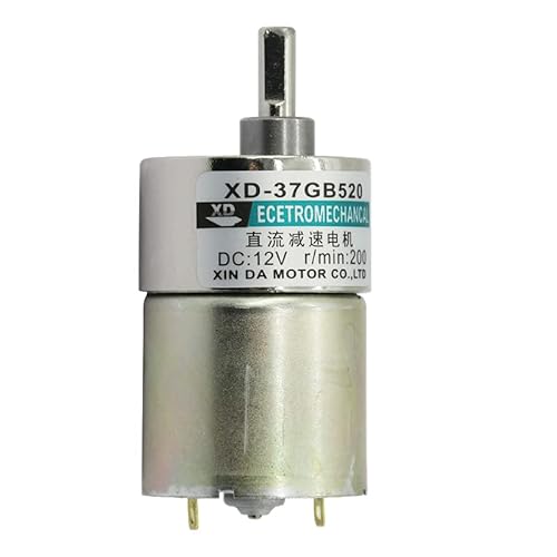 Werkzeuge kompatibel mit 12V / 24V 10W XD-37GB520 Miniatur Gear DC Getriebemotor Niedrige Geschwindigkeit Hohes Drehmoment Einstellbare Geschwindigkeit einstellbare Richtung(12V,50) von BATIVFLUG
