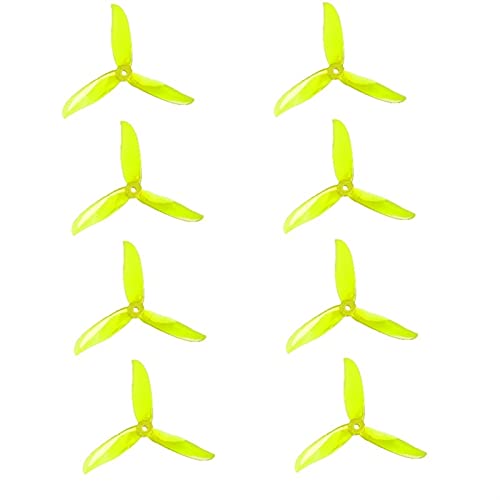 Werkzeuge kompatibel mit 4 Paar T5050C PRO 5X5X3 3-Blatt-PC-Propeller für RC FPV Racing Freestyle 12,7 cm für 4S 6S Drohne Ersatz DIY Teile (4 Paar Fluogreen) von BATIVFLUG