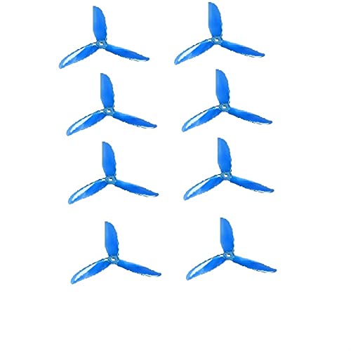 Werkzeuge kompatibel mit 4 Paar T5050C PRO 5X5X3 3-Blatt-PC-Propeller für RC FPV Racing Freestyle 12,7 cm für 4S 6S Drohne Ersatz DIY Teile (4 Paar blau) von BATIVFLUG