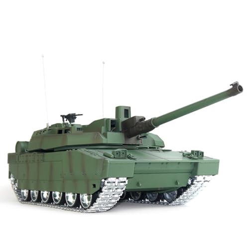 BAUBAUPLAY 1:16 Kampfpanzer Modellbau Panzer, 2.4G Frankreich H2408U Leclerc Militär Panzer mit Raucheffekten, Panzer Spielzeug Modellbausatz für Militärfans (Verbesserte Metallversion) von BAUBAUPLAY