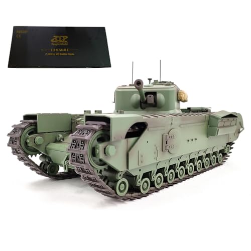 BAUBAUPLAY 1:16 Kampfpanzer Modellbau Panzer (Basisversion/Armeegrün) von BAUBAUPLAY
