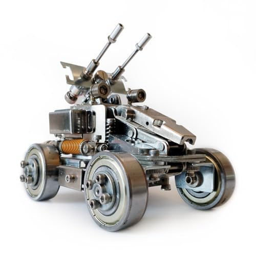 BAUBAUPLAY Metall 3D Modell, 3D Metall Puzzle Kampffahrzeug Kit Modellbausatz Erwachsene, 400 Teile 3D Puzzle 3D Kampffahrzeug Metallbausatz Konstruktions Spielzeug Metall Puzzle von BAUBAUPLAY