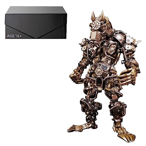 BAUBAUPLAY Metall 3D Modell, 3D Metall Puzzle Werwolf Kit Modellbausatz Erwachsene, 2000 Teile 3D Puzzle Laserschnitt Spielzeug Metallbausatz 3D Konstruktionsspielzeug Metall Puzzle von BAUBAUPLAY