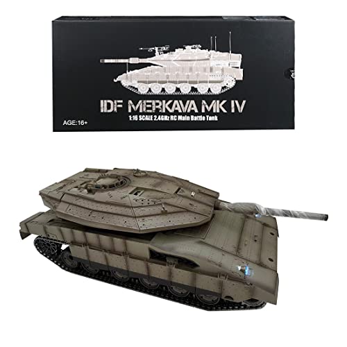 BAUBAUPLAY Panzer Spielzeug Sets, 1:16 Merkava-IV Kampfpanzer (Upgrade-Version) von BAUBAUPLAY