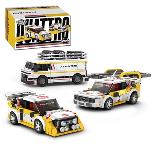 Rennwagen Bausteine Bausatz für AudiWRCTeam, 3in1 1362 Teile Sportwagen Klemmbausteine Modell Kit, 1:32 Rennauto Modell Bauset Klemmbausteine Baukonstruktions Rennwagen Bausteine Bausatz für AudiWRCTeam, 3in1 1362 Teile Sportwagen Klemmbausteine Modell Kit, 1:32 Rennauto Modell Bauset Klemmbausteine Baukonstruktions von BAUNKO