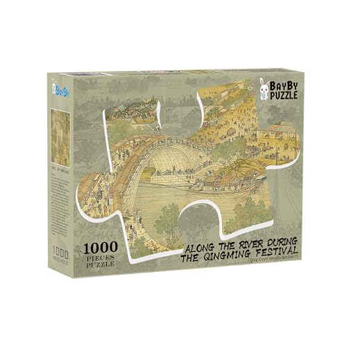 1000-teiliges Puzzle entlang des Flusses während des Qingming-Festivals (Qing-Dynastie) von BAYBY