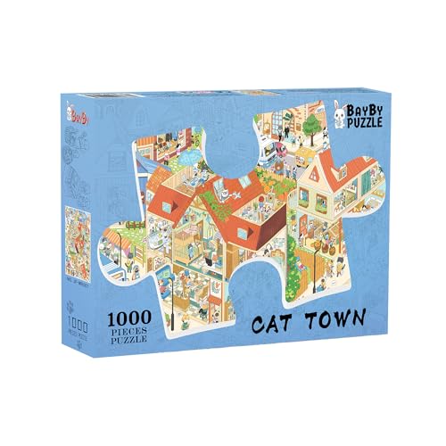 Magic School 1000 Teile Puzzle für Erwachsene (Cat Town) von BAYBY