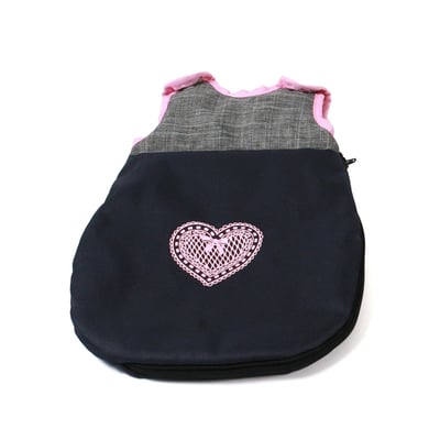 BAYER CHIC 2000 Puppen-Schlafsack Melange grau-navy abgerundet von Bayer-Chic-2000
