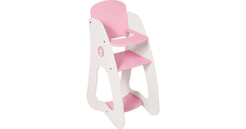 Puppenhochstuhl Krönchen, rosa von BAYER