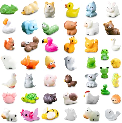 BAYMI 45 Stück Mini Harz Tiere - Kleine Harzfiguren, über 40 Stile von Miniatur-Tierfiguren für Feengärten, Mikro-Landschaften, Puppenhaus-Bastelarbeiten und Aquarienschmuck (45) BAYMI 45 Stück Mini Harz Tiere - Kleine Harzfiguren, über 40 Stile von Miniatur-Tierfiguren für Feengärten, Mikro-Landschaften, Puppenhaus-Bastelarbeiten und Aquarienschmuck (45) von BAYMI