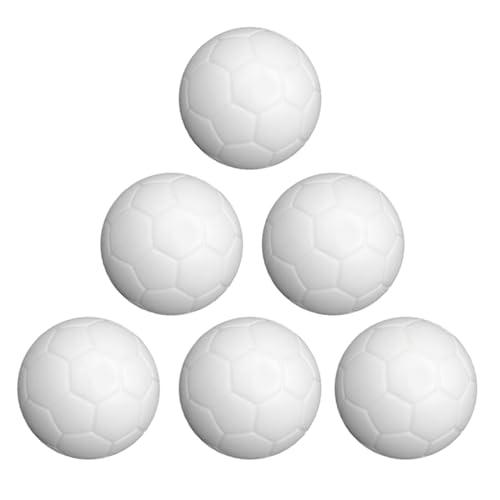 6Pcs Tischfußball Ball 36mm Tabletop Spiel Fußball Tischfußball Tischfußball Ersatz Ball Fußball Set Tischfußball Ball von BAYORE
